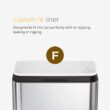 simplehuman 25 Liter / 6.6 Gallon Slim Open Top Small Trash Can, Commercial Grade Heavy Gauge Office Trash Can, White Stainless Steel simplehuman 25 Liter / 6.6 Gallon Slim Open Top Small Trash Can, Commercial Grade Heavy Gauge Office Trash Can, White Stainless Steel