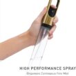 simplehuman Standing Paper Towel Holder with Spray Pump, Brass Stainless Steel, Gold