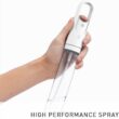 simplehuman Standing Paper Towel Holder with Spray Pump, White Stainless Steel