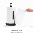 simplehuman Standing Paper Towel Holder with Spray Pump, Black Stainless Steel