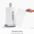 simplehuman Standing Paper Towel Holder with Spray Pump, Brushed Stainless Steel