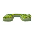 Vego Garden 92-cu ft 84-in W x 138-in L x 17-in H Olive Green Galvanized Metal Raised Garden Bed