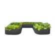 Vego Garden 92-cu ft 84-in W x 138-in L x 17-in H Modern Gray Galvanized Metal Raised Garden Bed