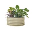 Vego Garden 42-in W x 42-in L x 17-in H Pearl White Metal Raised Garden Bed