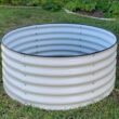 Vego Garden 42-in W x 42-in L x 17-in H Pearl White Metal Raised Garden Bed
