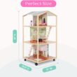 Delta Children Moveable Mansion Dollhouse - 360-Degree Play Dollhouse with Wheeled Base - Includes 16 Accessories - Fits 12-inch Dolls - Pretend Play Dream Gift for Ages 3+ Delta Children Moveable Mansion Dollhouse - 360-Degree Play Dollhouse with Wheeled Base - Includes 16 Accessories - Fits 12-inch Dolls - Pretend Play Dream Gift for Ages 3+