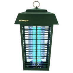 Flowtron Bug Zapper, 1 Acre of Outdoor Coverage with Powerful 40W Bulb & 5600V Instant Killing Grid, Electric Insect, Fly & Mosquito Zapper, Made in The USA - Bush Green