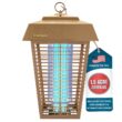 Flowtron Bug Zapper, 1-1/2 Acre of Outdoor Coverage with Powerful 80W Bulb & 5600V Instant Killing Grid, Electric Insect, Fly & Mosquito Zapper, Made in The USA, UL Certified - Tan Color