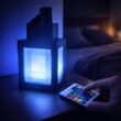 Pixel Style Night Light Lantern – Portable Tabletop Lamp with 16 Colors