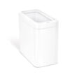 simplehuman 25 Liter / 6.6 Gallon Slim Open Top Small Trash Can, Commercial Grade Heavy Gauge Office Trash Can, White Stainless Steel