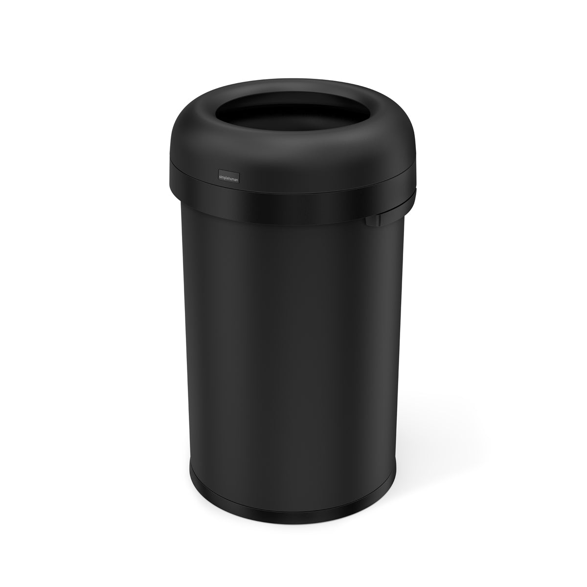 simplehuman 80 Liter / 21.1 Gallon Bullet Open Top Trash Can, Commercial Grade Heavy Gauge Matte Black Stainless Steel simplehuman 80 Liter / 21.1 Gallon Bullet Open Top Trash Can, Commercial Grade Heavy Gauge Matte Black Stainless Steel