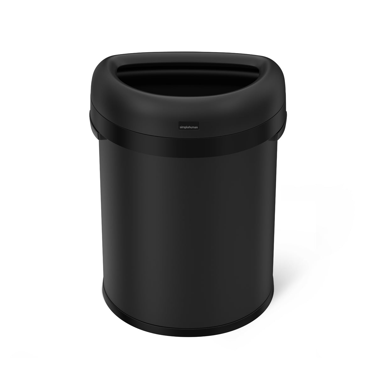 simplehuman 80 Liter / 21.1 Gallon Extra Large Semi-Round Open Top Trash Can Commercial Grade Heavy Gauge Matte Black, ADA-Compliant simplehuman 80 Liter / 21.1 Gallon Extra Large Semi-Round Open Top Trash Can Commercial Grade Heavy Gauge Matte Black, ADA-Compliant - Image 2