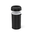 Simplehuman Bullet Open Top Can, 60-Liter Matte Black Indoor/Outdoor Kitchen Lidless Trash Can
