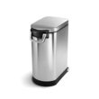 simplehuman 30 Liter, 32 lb / 14.5 kg Large Pet Food Storage Container for Dog Food, Cat Food, and Bird Feed, Brushed Stainless Steel