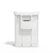 simplehuman 55L Liner Rim Rectangular Step Can, White