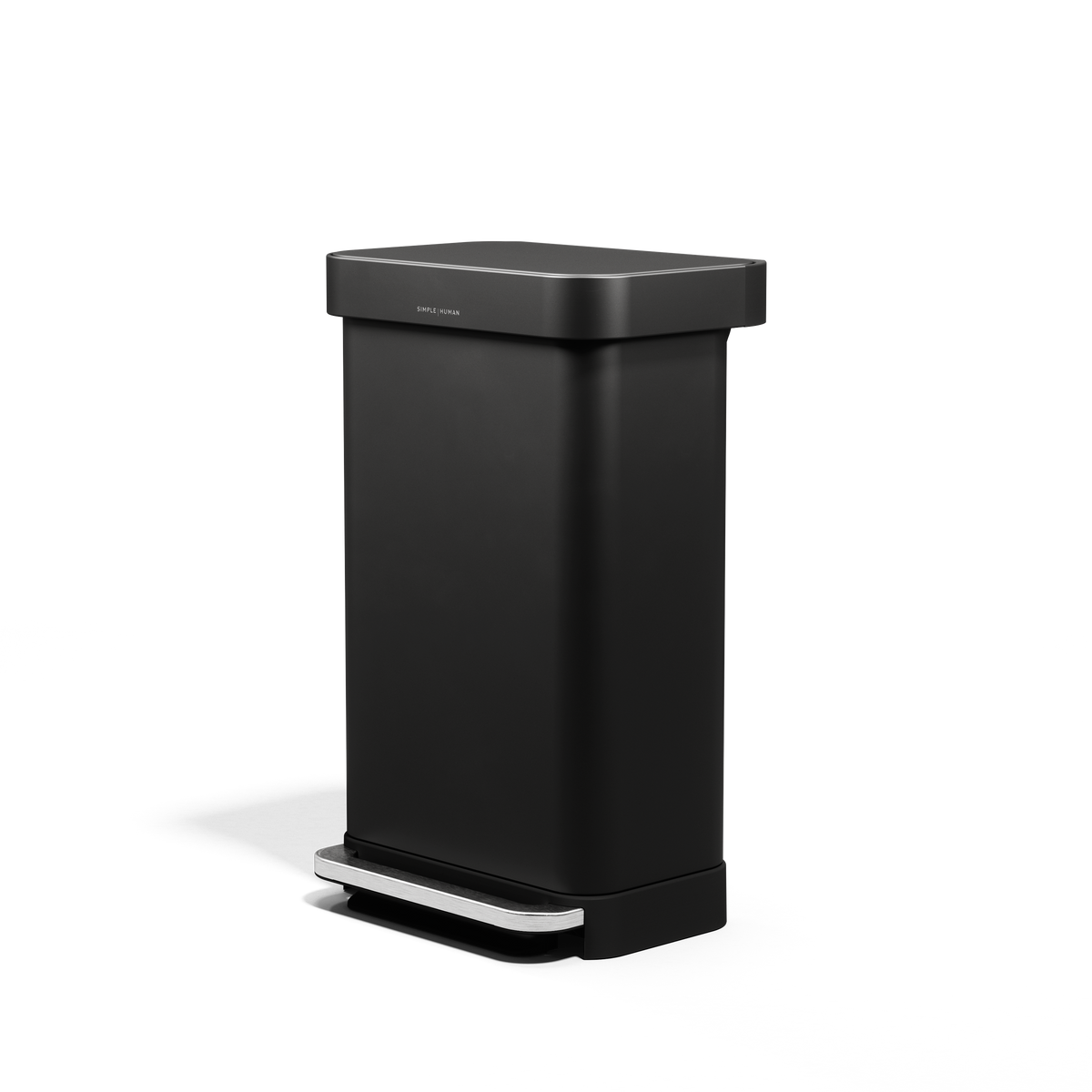 simplehuman Kitchen Trash Can with Lid, Touchless Waste Bin, Large 45 Liter, Rectangular, Matte Black simplehuman Kitchen Trash Can with Lid, Touchless Waste Bin, Large 45 Liter, Rectangular, Matte Black - Image 4