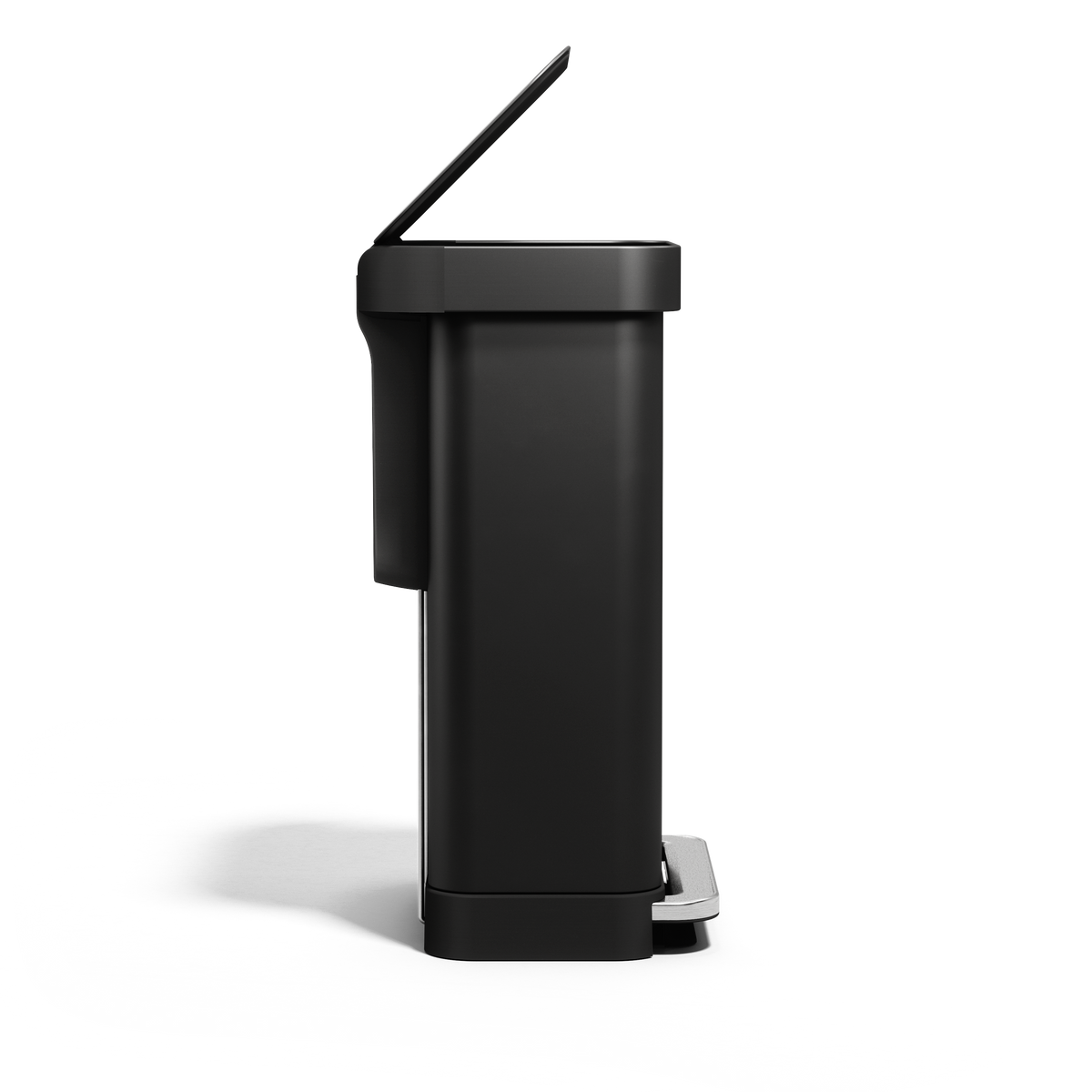 simplehuman Kitchen Trash Can with Lid, Touchless Waste Bin, Large 45 Liter, Rectangular, Matte Black simplehuman Kitchen Trash Can with Lid, Touchless Waste Bin, Large 45 Liter, Rectangular, Matte Black - Image 3