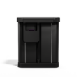 simplehuman 58 Liter, 15.3 Gallon Rectangular Hands-Free Dual Compartment Recycling Kitchen Step Trash Can, Matte Black