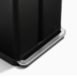 simplehuman 58 Liter, 15.3 Gallon Rectangular Hands-Free Dual Compartment Recycling Kitchen Step Trash Can, Matte Black