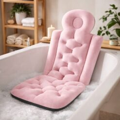 Full Body Bath Pillow for Bathtub – Non-Slip Spa Cushion with Neck & Back Support, Waterproof Relaxing Bath Pad