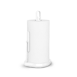 simplehuman Standing Paper Towel Holder with Spray Pump, White Stainless Steel