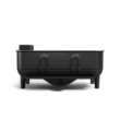 simplehuman Compact Dish Drying Rack with Stainless Steel Frame, 360º Easy Drain Swivel Spout, Utensil Holder, Anti-Residue Coating, Moisture Control Surface, Matte Black