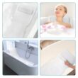 Non-Slip Bathtub Cushion with Suction Cups, Full Body Bath Pillow with Neck Support, Hangable Spa Tub Mat