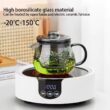Borosilicate Glass Teapot with Infuser and Lid – Stovetop and Dishwasher Safe Tea Maker Borosilicate Glass Teapot with Infuser and Lid – Stovetop and Dishwasher Safe Tea Maker