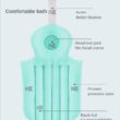 Full Body Bath Pillow for Bathtub – Non-Slip Spa Cushion with Neck & Back Support, Waterproof Relaxing Bath Pad