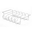 Nonstick Steel Rib Rack for BBQ – Roasting Stand for Ribs, Steak, and Meat