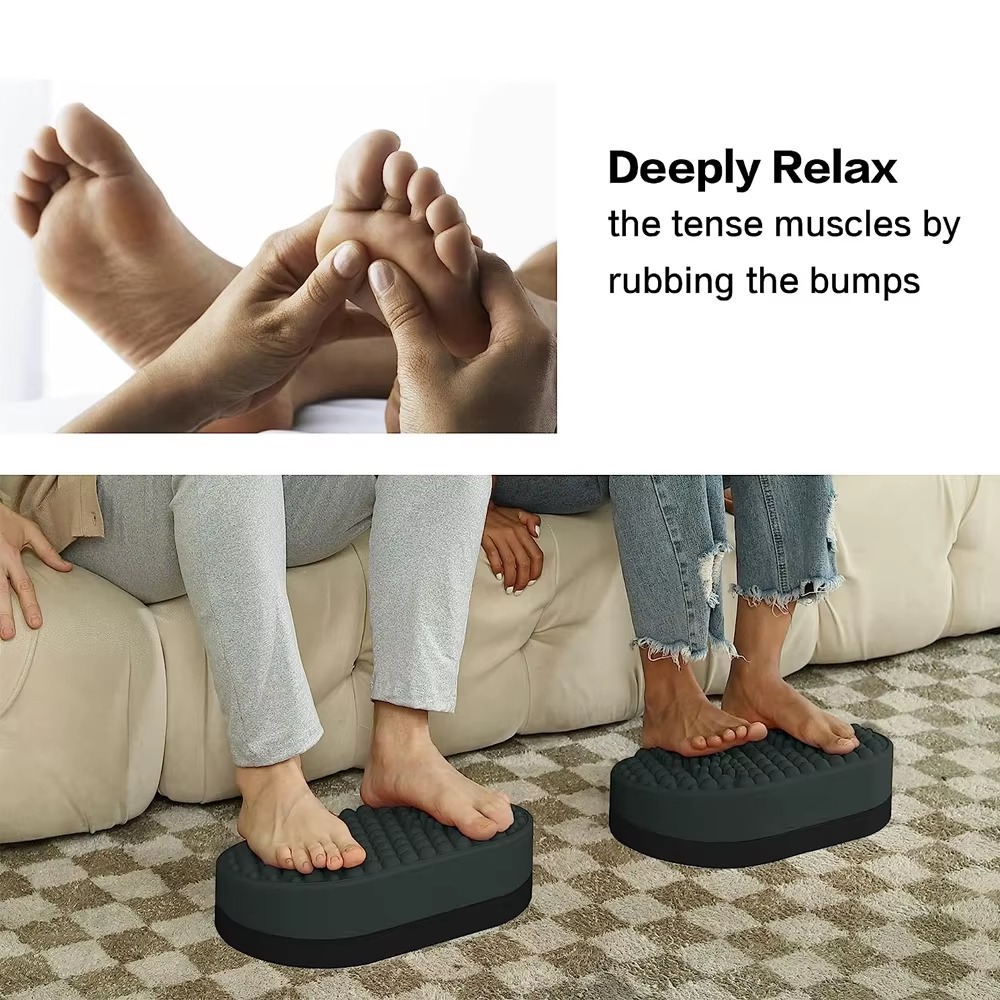 Under Desk Foot Rest – Soft Silicone Office Foot Stool for Home and Work Under Desk Foot Rest – Soft Silicone Office Foot Stool for Home and Work - Image 2