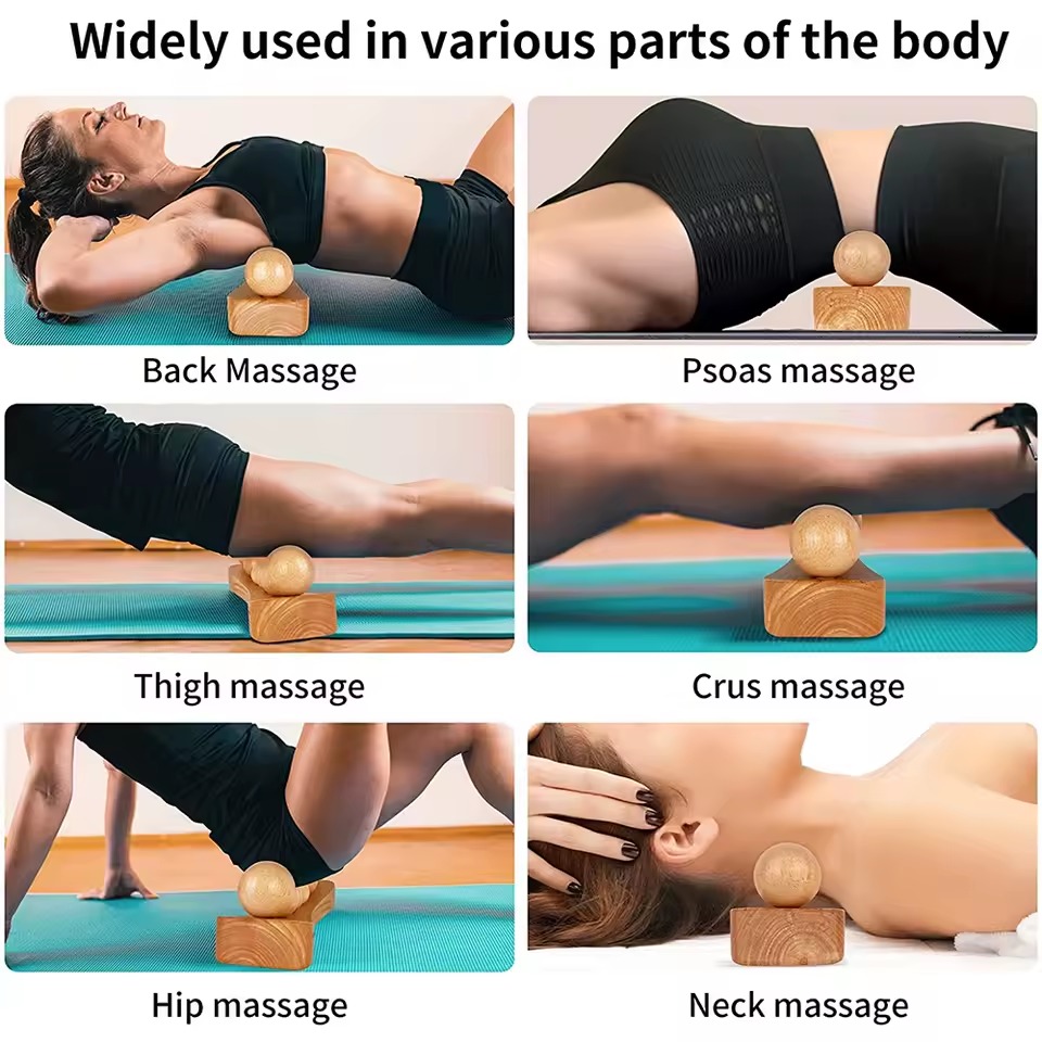 Wood Massage Tool for Back, Neck, Arms and Hips – Handheld Body Massage Tool Wood Massage Tool for Back, Neck, Arms and Hips – Handheld Body Massage Tool - Image 2