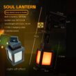 Pixel Style Night Light Lantern – Portable Tabletop Lamp with 16 Colors