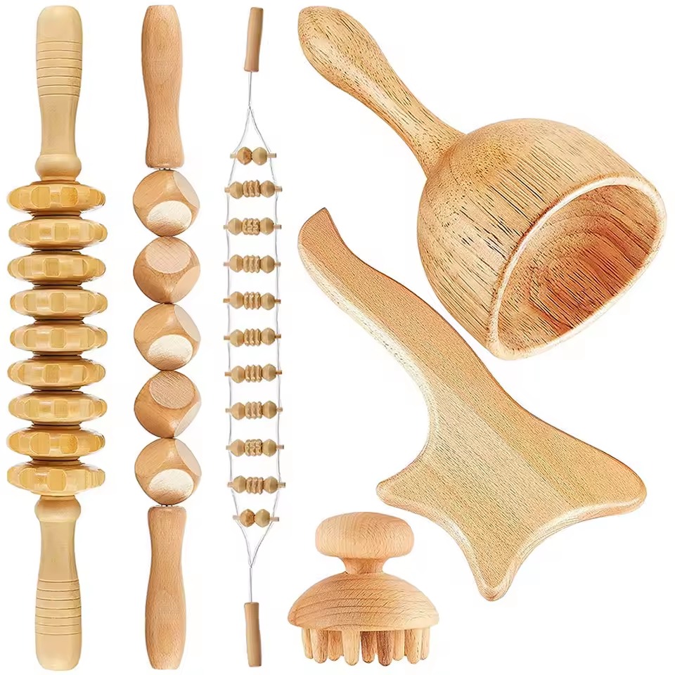 Wood Massage Tool Set 6-in-1 – Handheld Body Massage Rollers and Scraping Tools Wood Massage Tool Set 6-in-1 – Handheld Body Massage Rollers and Scraping Tools - Image 6