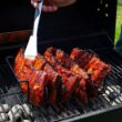 Nonstick Steel Rib Rack for BBQ – Roasting Stand for Ribs, Steak, and Meat
