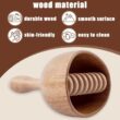 Wood Massage Cup with Roller – Handheld Wooden Body Massage Tool Wood Massage Cup with Roller – Handheld Wooden Body Massage Tool