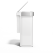 simplehuman Rectangular Sensor Can, 58L Sensor Can Voice and Motion-Activated, White