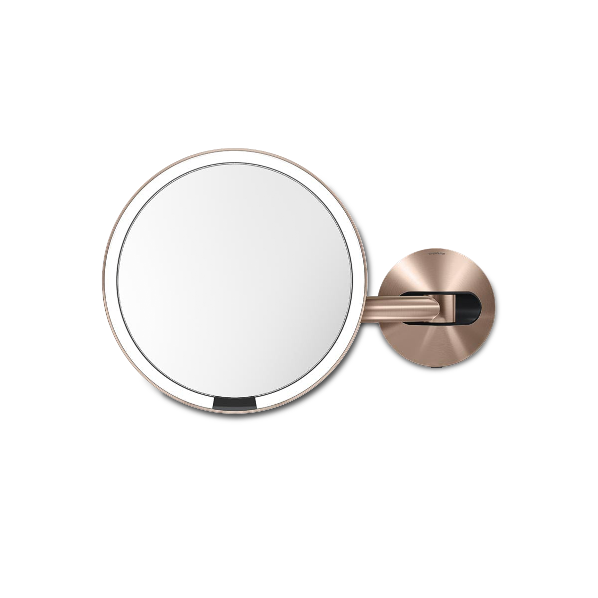 simplehuman 8" Sensor Makeup Mirror, Wall Mount, 5X Magnification, Hard-Wired (100-240v), Rose Gold simplehuman 8" Sensor Makeup Mirror, Wall Mount, 5X Magnification, Hard-Wired (100-240v), Rose Gold