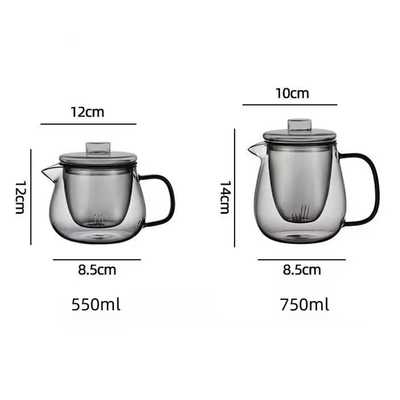 Borosilicate Glass Teapot with Infuser and Lid – Stovetop and Dishwasher Safe Tea Maker Borosilicate Glass Teapot with Infuser and Lid – Stovetop and Dishwasher Safe Tea Maker - Image 6