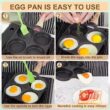 Nonstick 2/4 Cup Frying Pan – Egg and Pancake Breakfast Pan