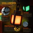 Pixel Style Night Light Lantern – Portable Tabletop Lamp with 16 Colors