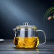 Borosilicate Glass Teapot with Infuser and Lid – Stovetop and Dishwasher Safe Tea Maker Borosilicate Glass Teapot with Infuser and Lid – Stovetop and Dishwasher Safe Tea Maker