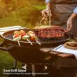 Nonstick Steel Rib Rack for BBQ – Roasting Stand for Ribs, Steak, and Meat