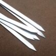 55cm Stainless Steel BBQ Skewer with Wooden Handle – Reusable Kebab Stick
