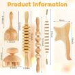 Wood Massage Tool Set 6-in-1 – Handheld Body Massage Rollers and Scraping Tools Wood Massage Tool Set 6-in-1 – Handheld Body Massage Rollers and Scraping Tools