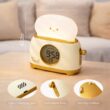 Toaster Night Light Alarm Clock – Rechargeable Bedside Lamp with Clock for Kids Toaster Night Light Alarm Clock – Rechargeable Bedside Lamp with Clock for Kids