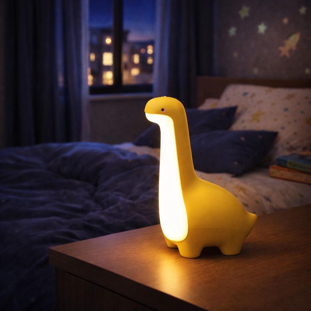 Dinosaur Night Light for Kids – USB Rechargeable Bedside Lamp with Timer Dinosaur Night Light for Kids – USB Rechargeable Bedside Lamp with Timer - Image 6