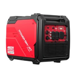 PowerSmart 4800-Watt Portable Inverter Generator with Wheels Handle Kit, CO Protect, Quiet, 30 Amp for RV-Ready, HB5046C