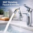 360° Rotating Faucet Aerator – Universal Splash Filter Tap Extender for Kitchen Sink