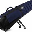 Sun Mountain ClubGlider Meridian Golf Travel Bag - 4-Wheel Rolling System, Extendable & Retractable Legs for Easy Transport, Effortless Travel & Maneuverability